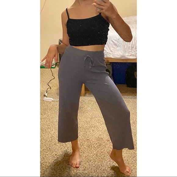 Unbranded | Ribbed Knit Lounge Drawstring Pants - Picture 3 of 4